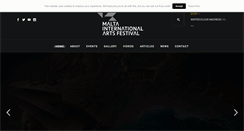 Desktop Screenshot of maltaartsfestival.org